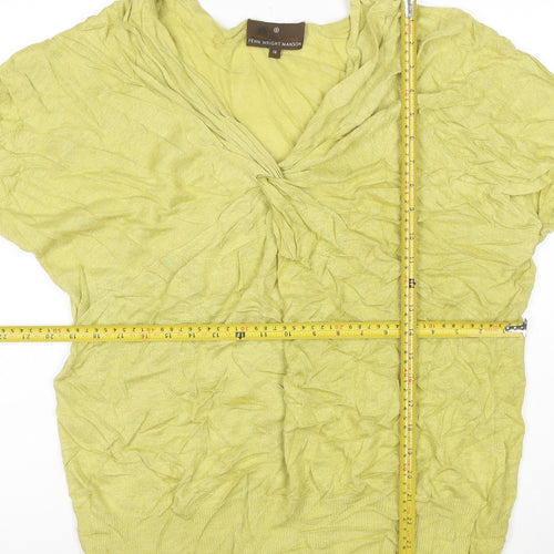 Fenn Wright Manson Women’s Green Linen Blend Tunic Blouse Size 14