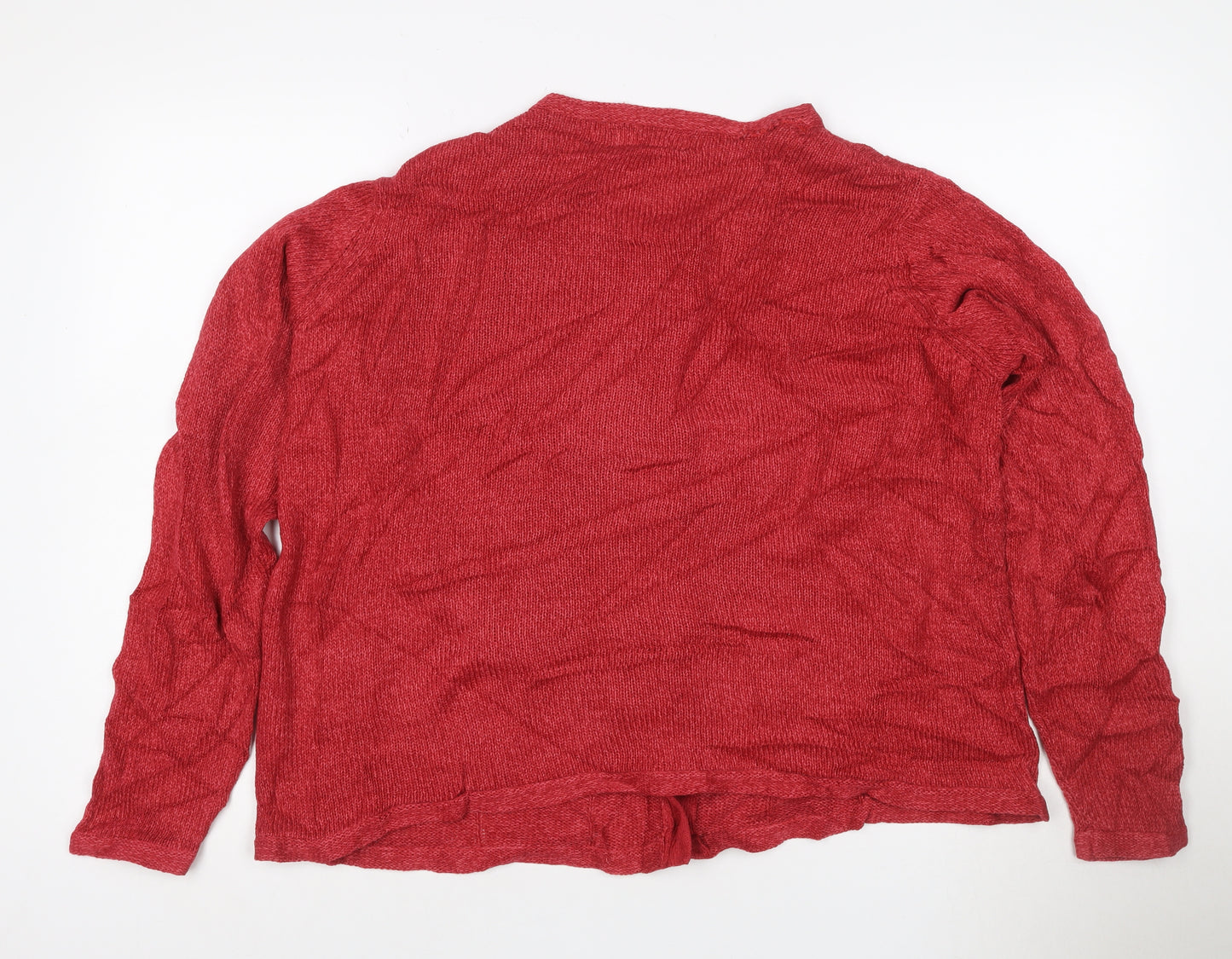 Honor Millburn Women's Red Acrylic Button Cardigan Size 14-16