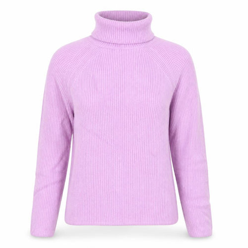 Marks and Spencer Womens Purple Roll Neck Chunky Knit Jumper S