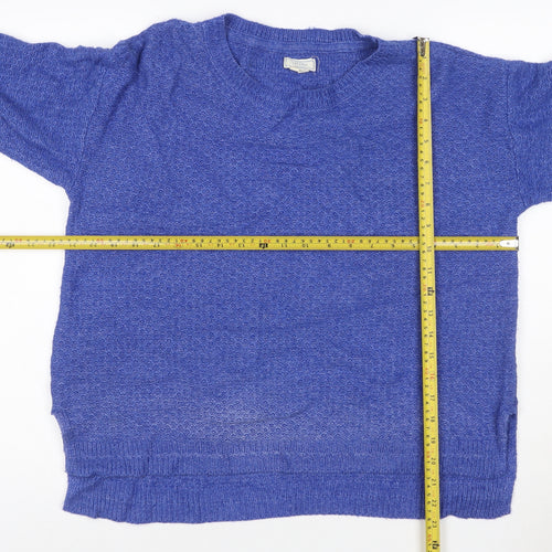 Fat Face Women's Blue Crew Neck Knit Pullover Jumper M