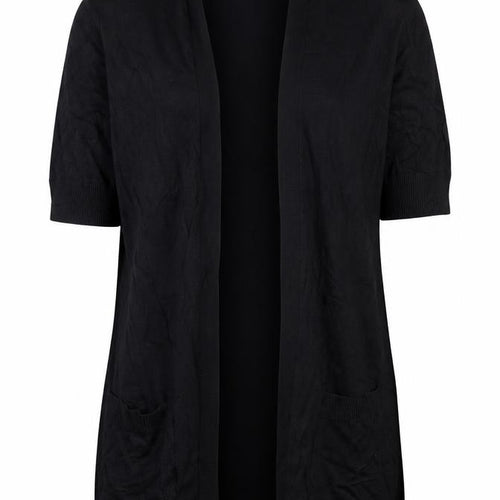 Wallis Womens Black Viscose Cotton Open Front Cardigan M