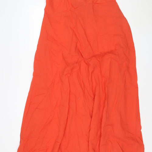 Marks and Spencer Women Orange Size 20 Tall Cotton Slip Dress