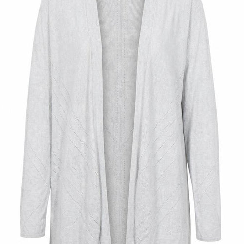 Principles Women’s Grey Knit Open Cardigan Size 12 V-Neck Lightweight