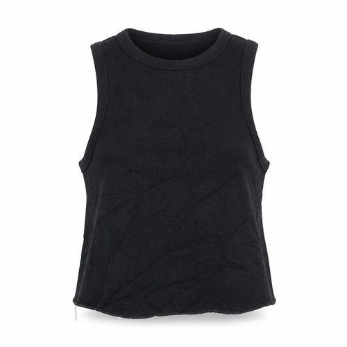Urban Outfitters Women's Black Cropped Tank Top Size S