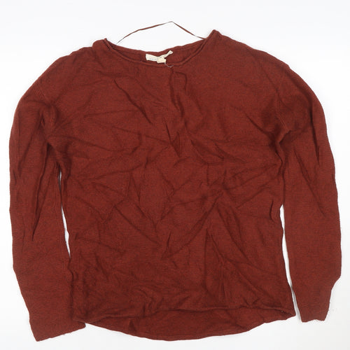 Seasalt Cornwall Women’s Brown Wool Knit Jumper Size 14
