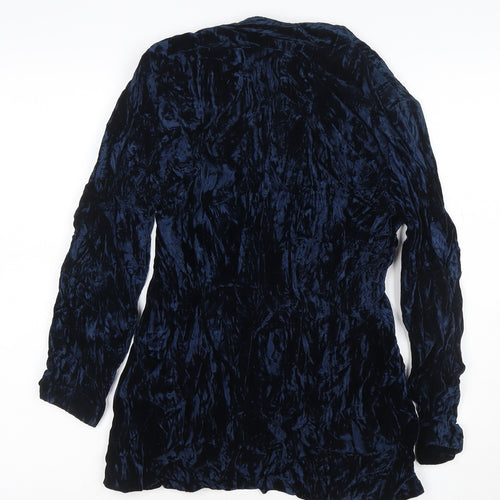 Hamells Women's Blue Velvet Shawl Collar Suit Jacket Size 8