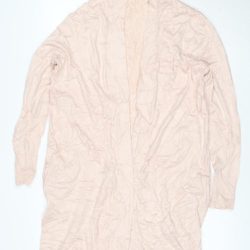 InWear Women's Pink Viscose Knit Open Cardigan M