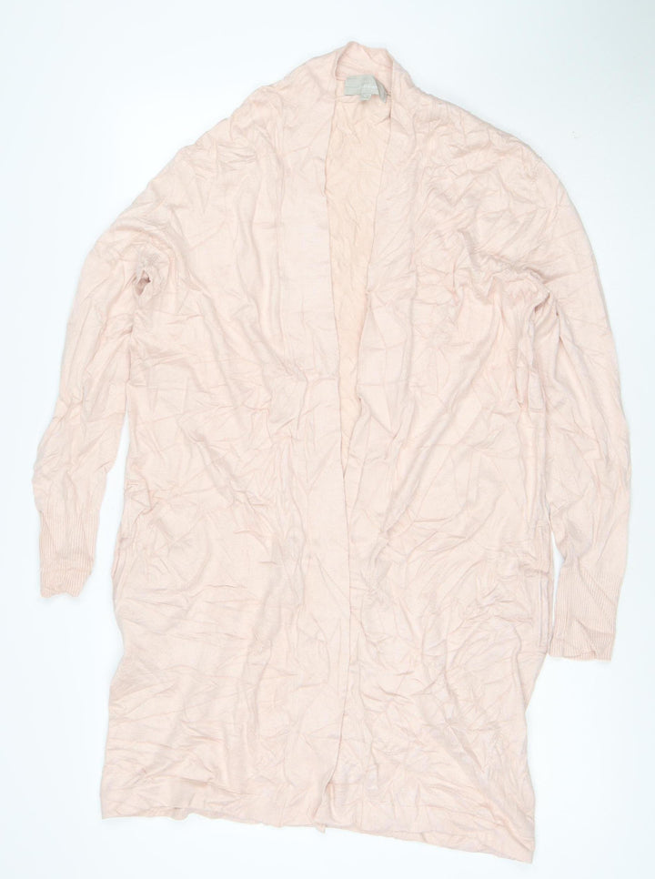InWear Women's Pink Viscose Knit Open Cardigan M