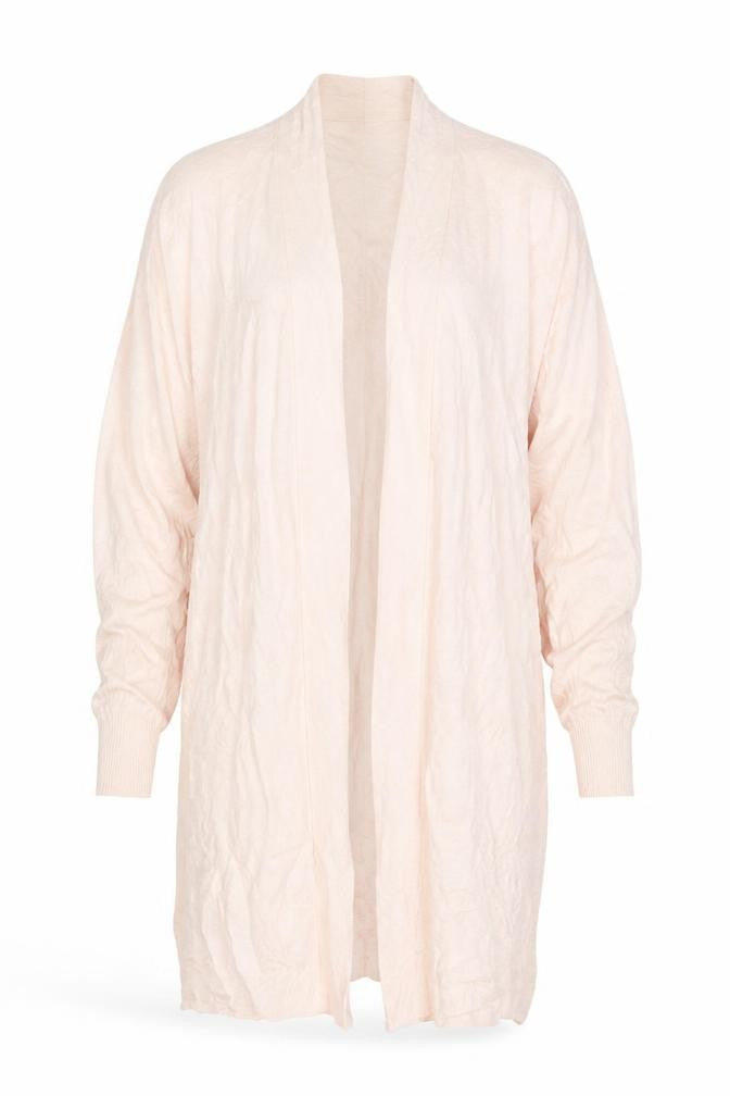 InWear Women's Pink Viscose Knit Open Cardigan M