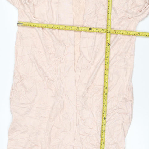 InWear Women's Pink Viscose Knit Open Cardigan M