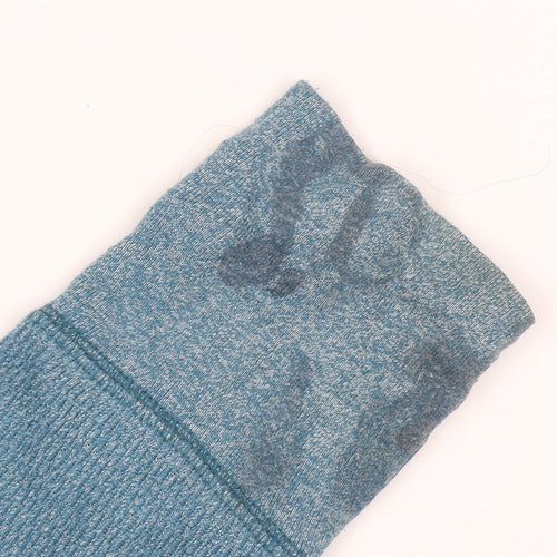 Hollister Men Blue Waffle-Knit Crew Neck Jumper XS