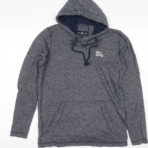 Tokyo Laundry Men's Blue Pullover Hoodie Size M Hooded Sweatshirt
