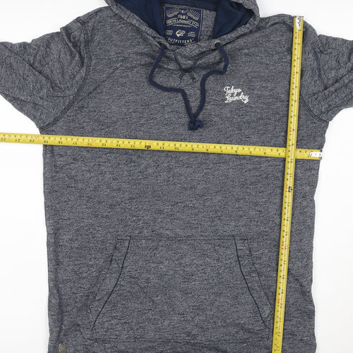 Tokyo Laundry Men's Blue Pullover Hoodie Size M Hooded Sweatshirt