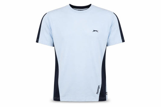 Slazenger Men's Blue Colourblock Crew Neck Short Sleeve T-Shirt M