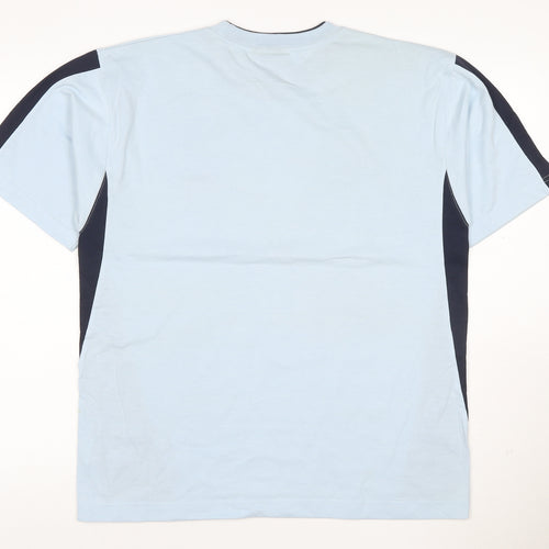 Slazenger Men's Blue Colourblock Crew Neck Short Sleeve T-Shirt M