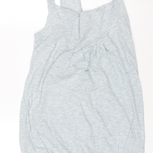 Miss Selfridge Women's Grey Racerback Tank Top Size 10