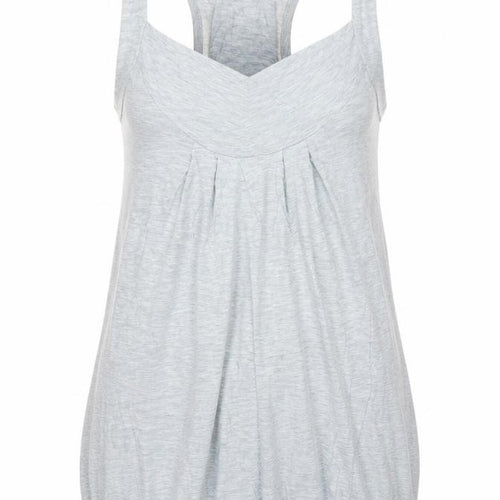 Miss Selfridge Women's Grey Racerback Tank Top Size 10