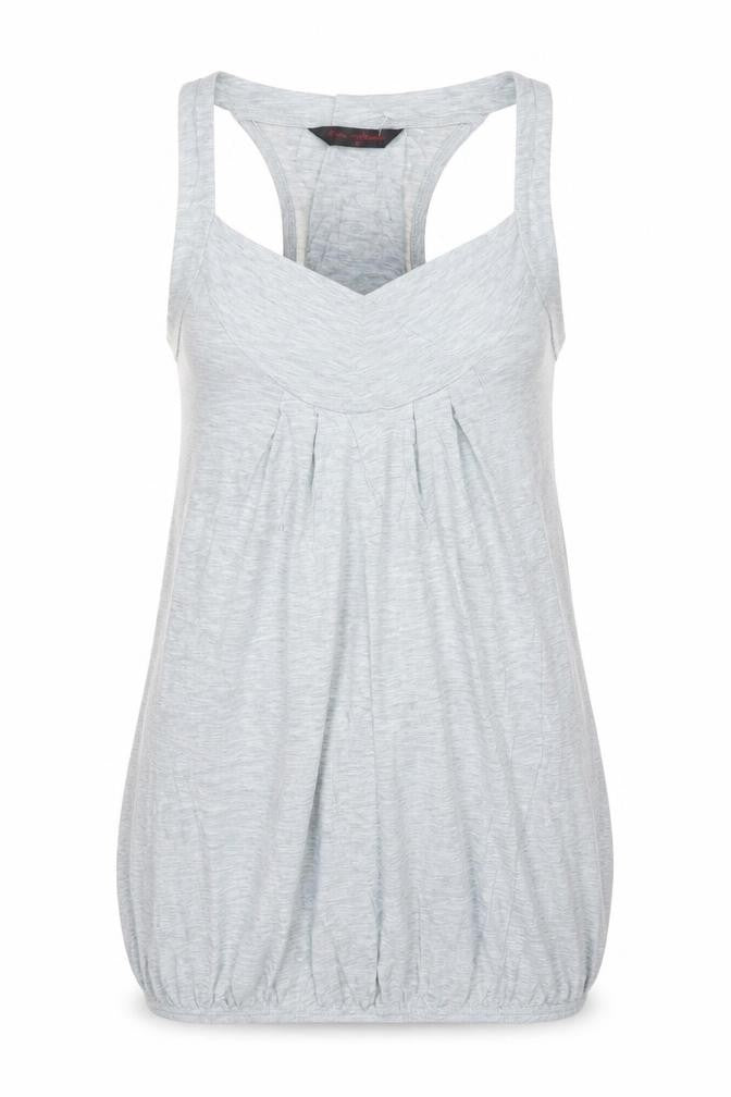 Miss Selfridge Women's Grey Racerback Tank Top Size 10