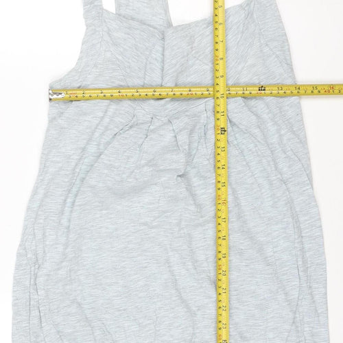 Miss Selfridge Women's Grey Racerback Tank Top Size 10
