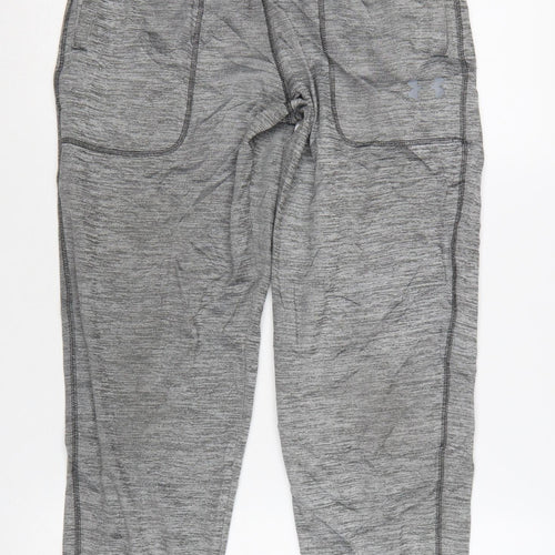 Under Armour Boys Grey Jogger ColdGear Loose Fit Trousers YLG