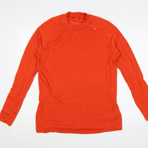 Quechua Men's Orange Long Sleeve Hiking T-Shirt XL