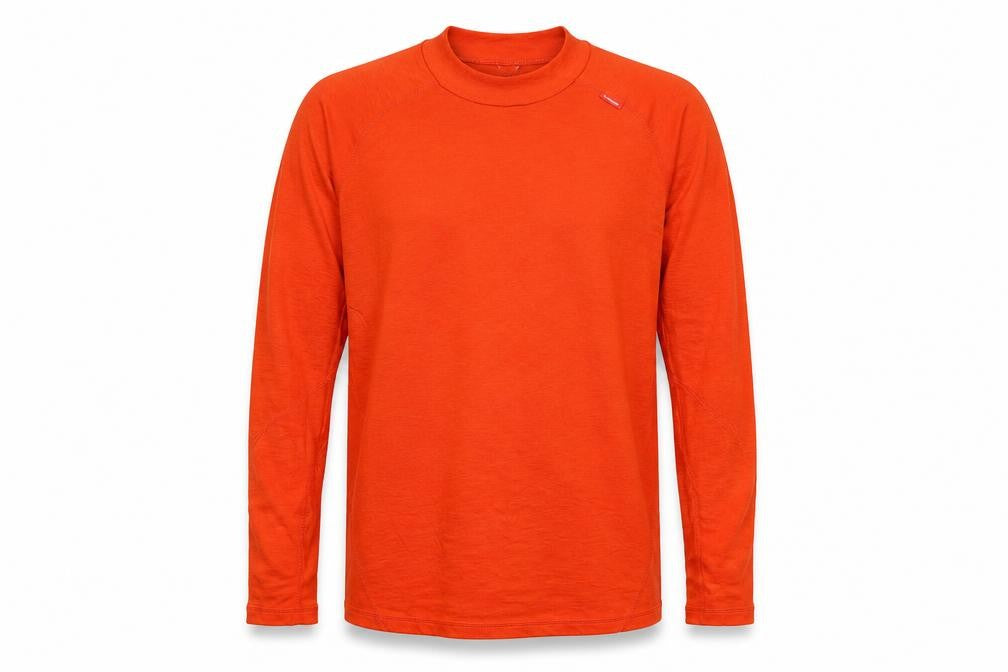 Quechua Men's Orange Long Sleeve Hiking T-Shirt XL