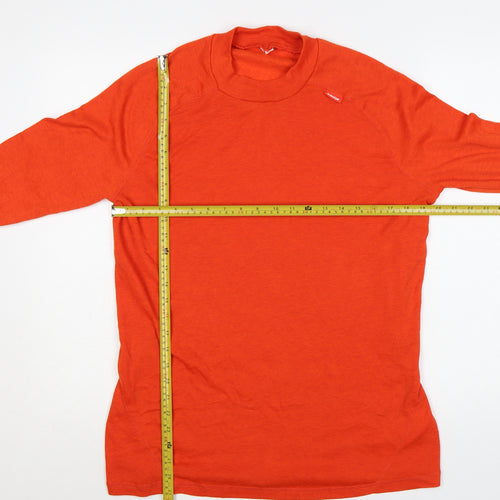 Quechua Men's Orange Long Sleeve Hiking T-Shirt XL