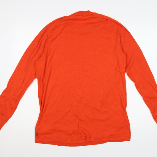 Quechua Men's Orange Long Sleeve Hiking T-Shirt XL
