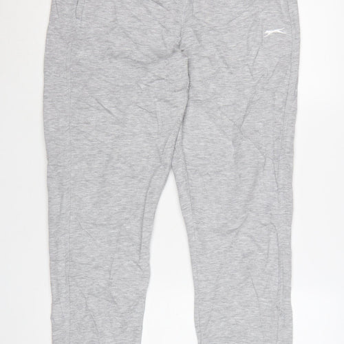 Slazenger Men's Grey Jogger Sweatpants Size M Elastic Waist