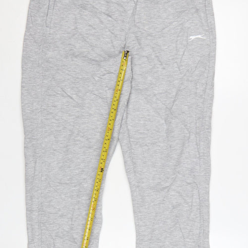 Slazenger Men's Grey Jogger Sweatpants Size M Elastic Waist