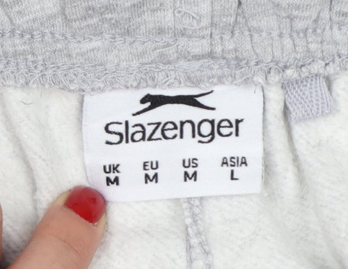 Slazenger Men's Grey Jogger Sweatpants Size M Elastic Waist