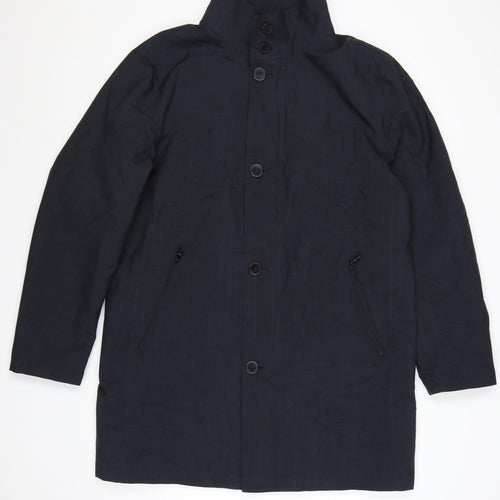 Marks and Spencer Autograph Men's Black XL Button Rain Coat