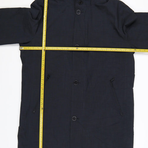 Marks and Spencer Autograph Men's Black XL Button Rain Coat