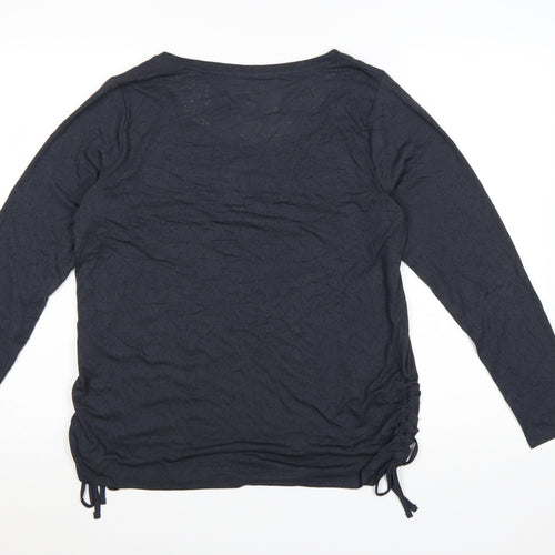 Marks and Spencer Goodmove Women's Black Size 16 Long Sleeve Active T-Shirt