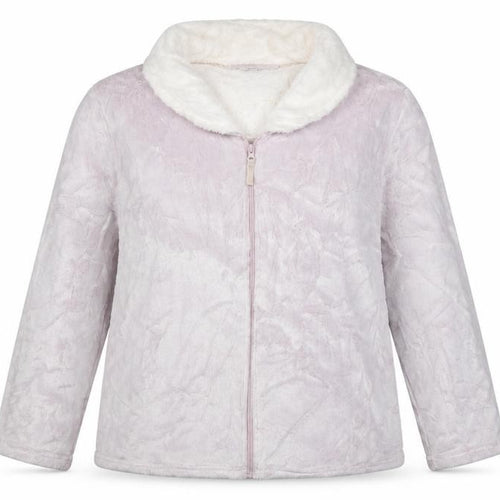 Debenhams Women Pink Fleece Zip Robe Plus Size 20-22