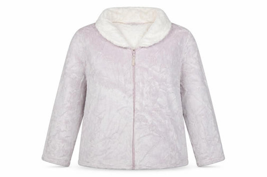 Debenhams Women Pink Fleece Zip Robe Plus Size 20-22