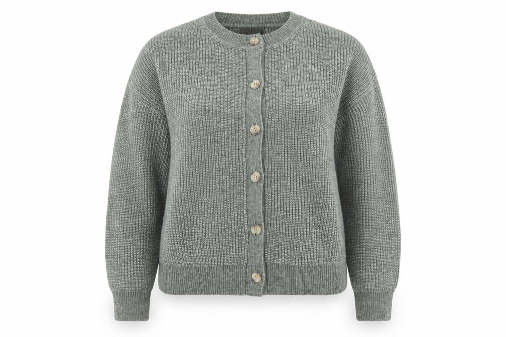 Marks and Spencer Women’s Grey XL Chunky Knit Cardigan