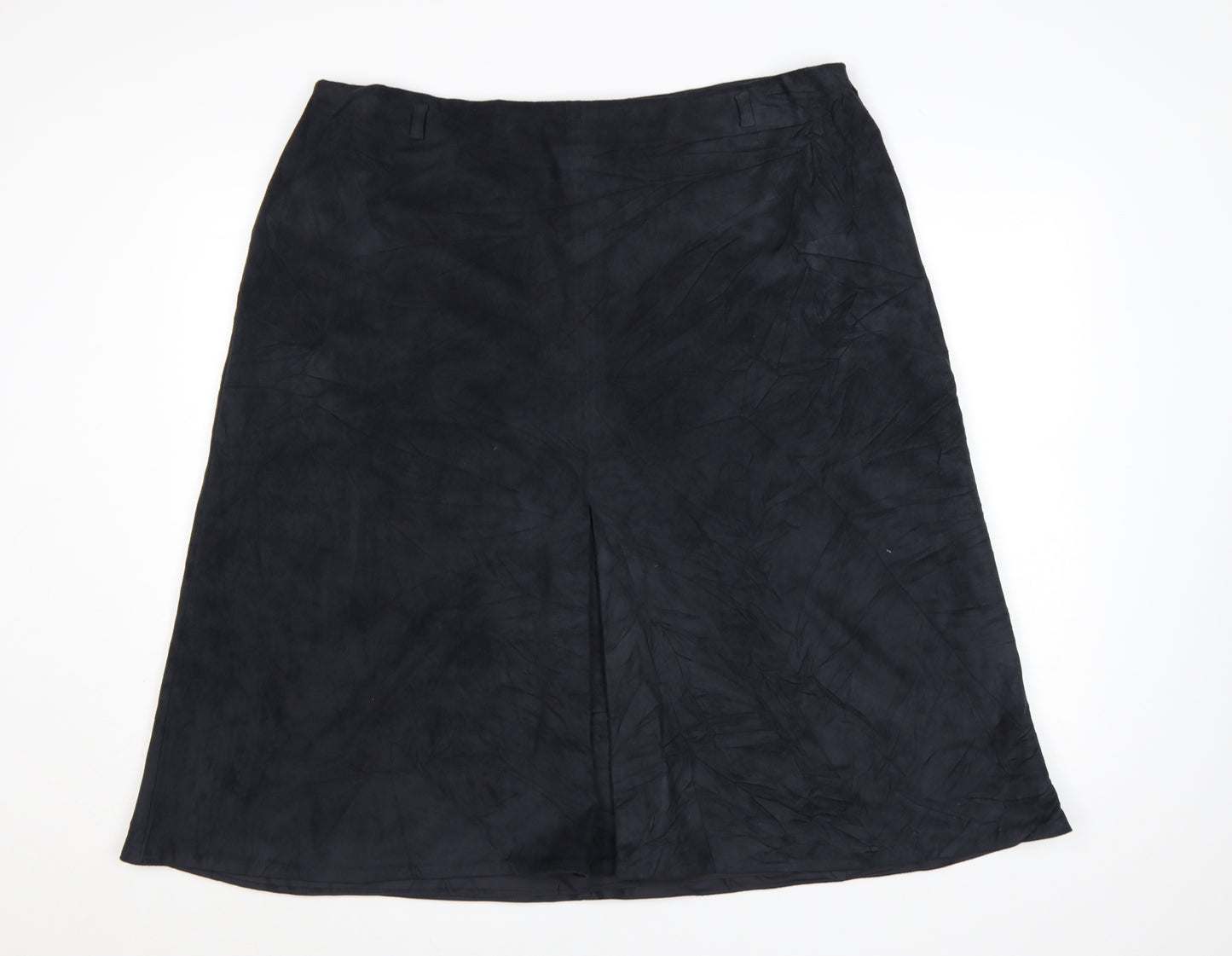 Marks and Spencer Womens Black A-Line Midi Skirt Size 20