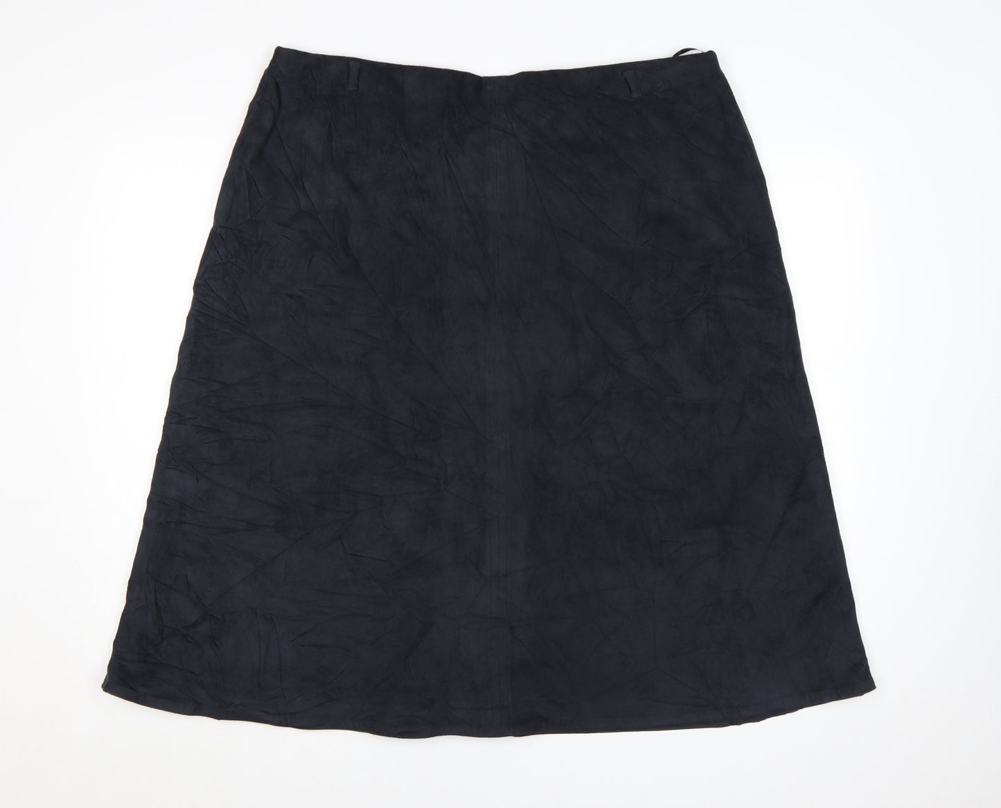 Marks and Spencer Womens Black A-Line Midi Skirt Size 20
