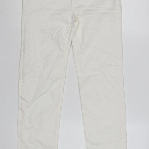 Marks and Spencer Women’s White Straight Jeans Size 10 Short