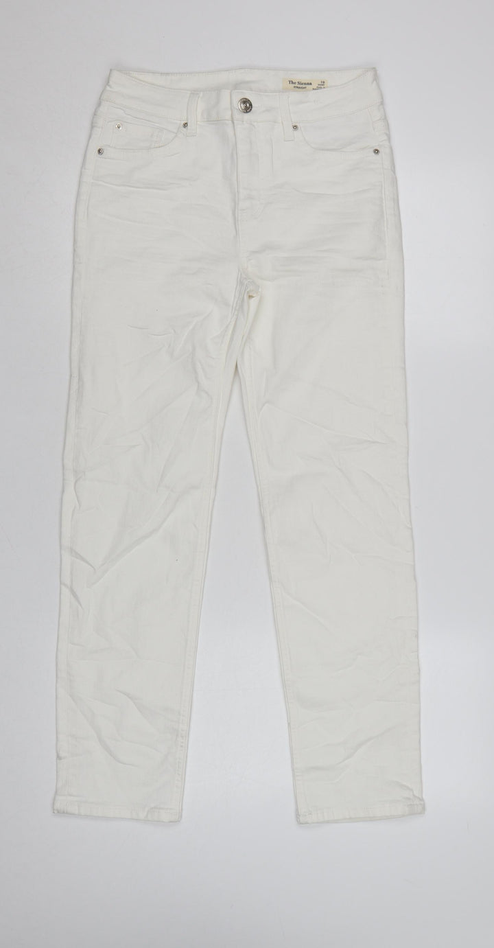 Marks and Spencer Women’s White Straight Jeans Size 10 Short