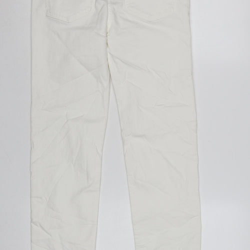 Marks and Spencer Women’s White Straight Jeans Size 10 Short