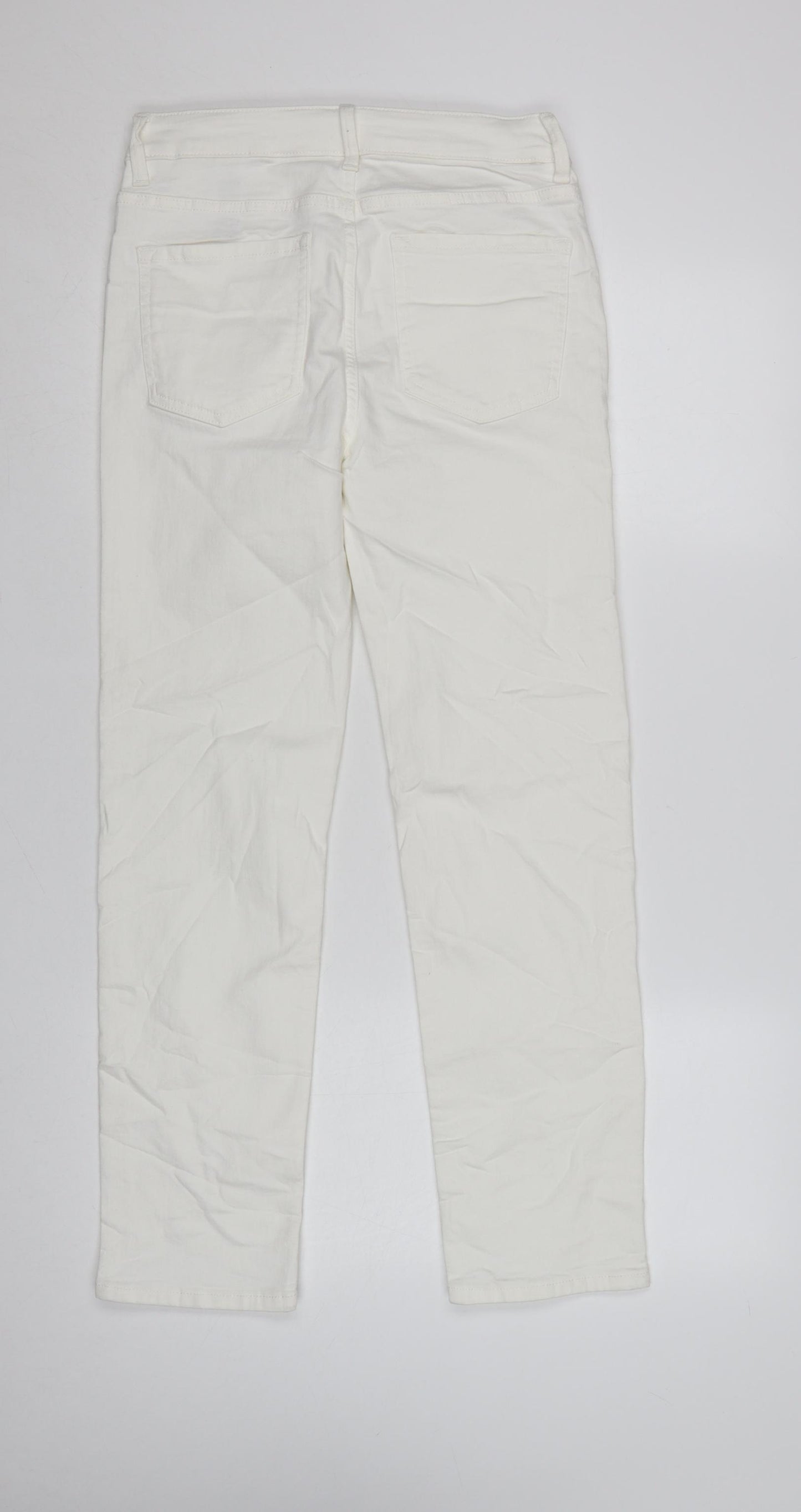 Marks and Spencer Women’s White Straight Jeans Size 10 Short