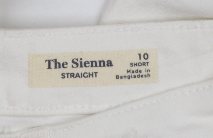 Marks and Spencer Women’s White Straight Jeans Size 10 Short