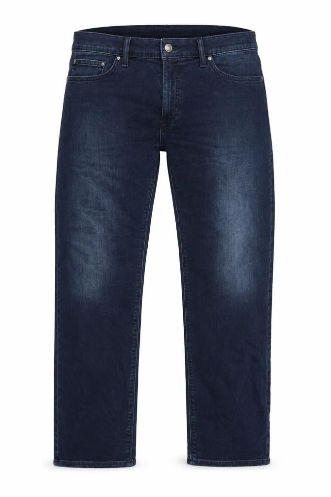 Marks and Spencer Men's Blue Straight Fit Jeans 40L Cotton Denim