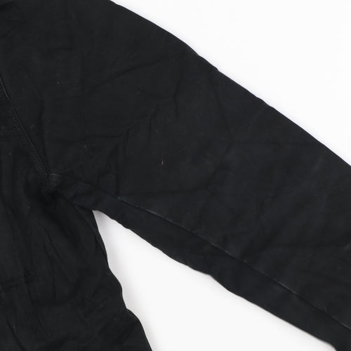 Superdry Men’s Black Medium Trench Coat Cotton Lined Jacket