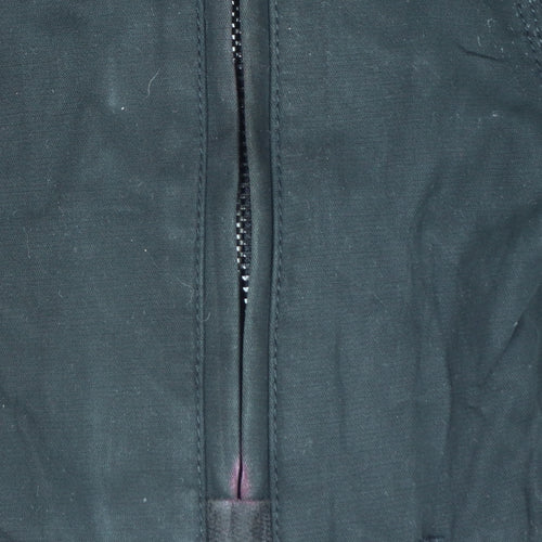 Superdry Men’s Black Medium Trench Coat Cotton Lined Jacket