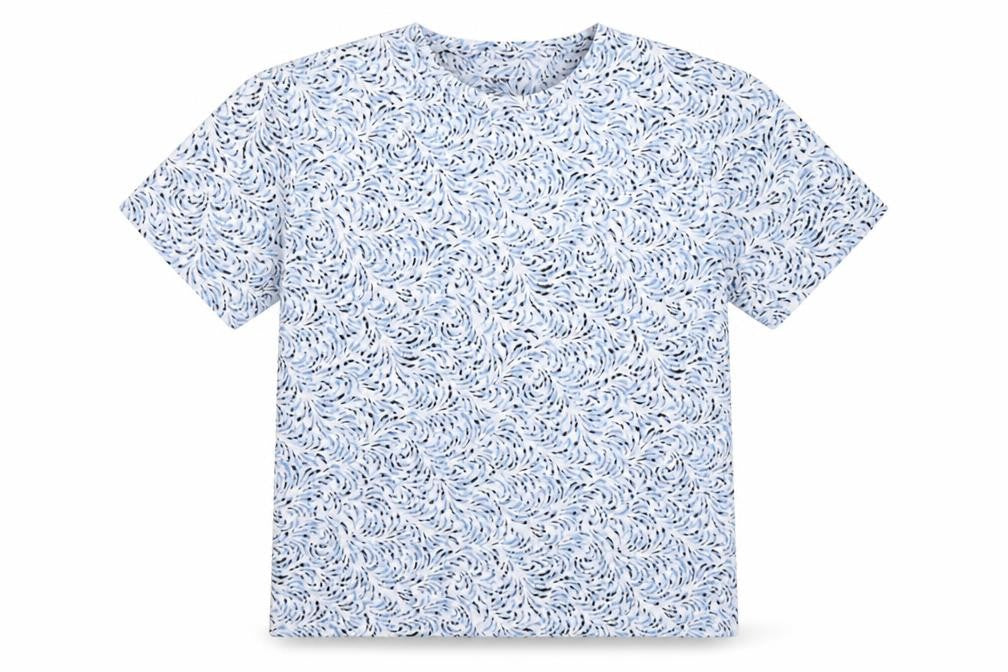 Front view of Marks & Spencer women’s multicoloured, size UK 12, short sleeve basic t-shirt