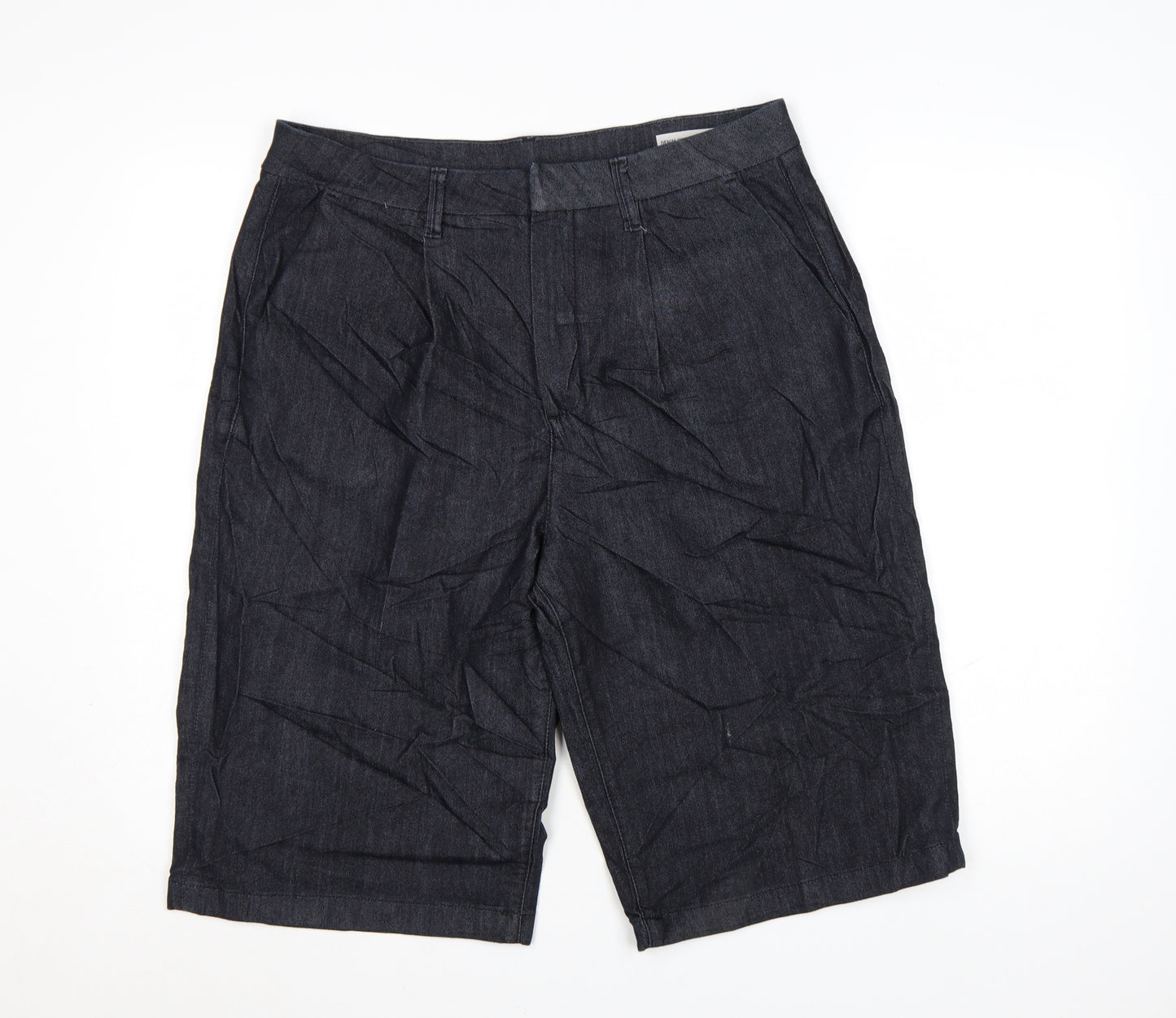 Marks and Spencer Women’s Blue Denim Bermuda Shorts Size 14