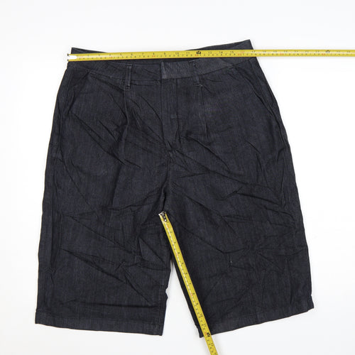 Marks and Spencer Women’s Blue Denim Bermuda Shorts Size 14